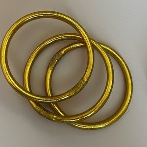 BuDhaGirl Gold All Weather Bangle set of 3